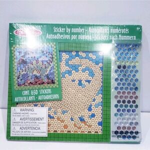 Melissa & Doug Peel & Press Sticker by Number Wood Frame